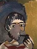 Pablo Picasso tete dhomme a la pipe (2) Art A4 Photo Print