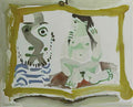 Pablo Picasso tete dhomme et nu assis Art A4 Photo Print