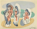 Pablo Picasso trois baigneuses Art A4 Photo Print