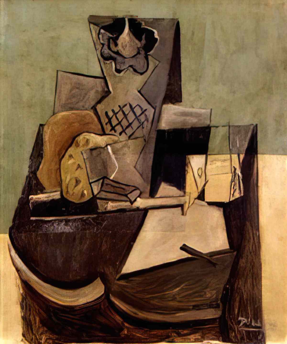 Pablo Picasso vase, pipe, paquet de tabac Art A4 Photo Print