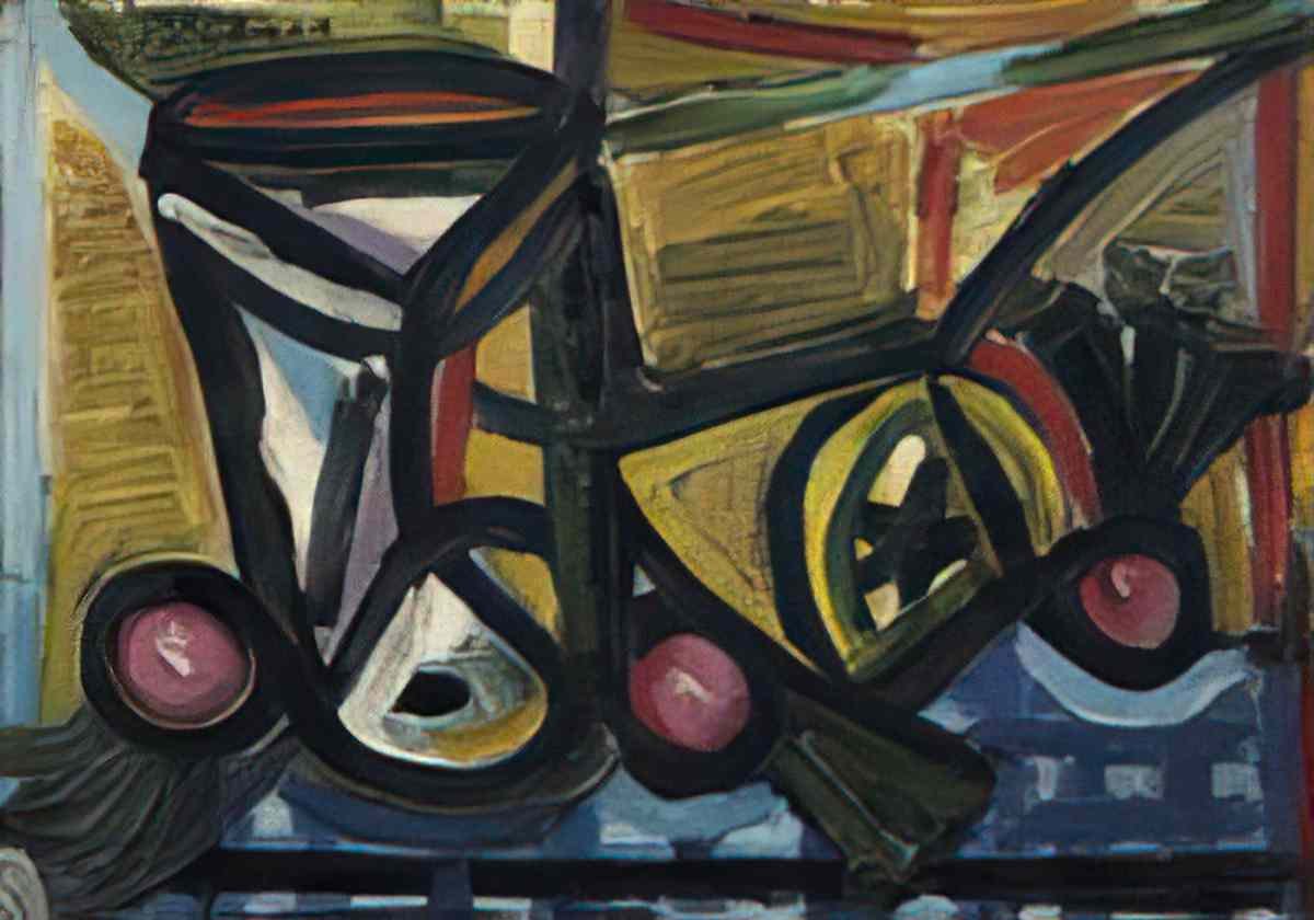 Pablo Picasso verre et citron Art A4 Photo Print