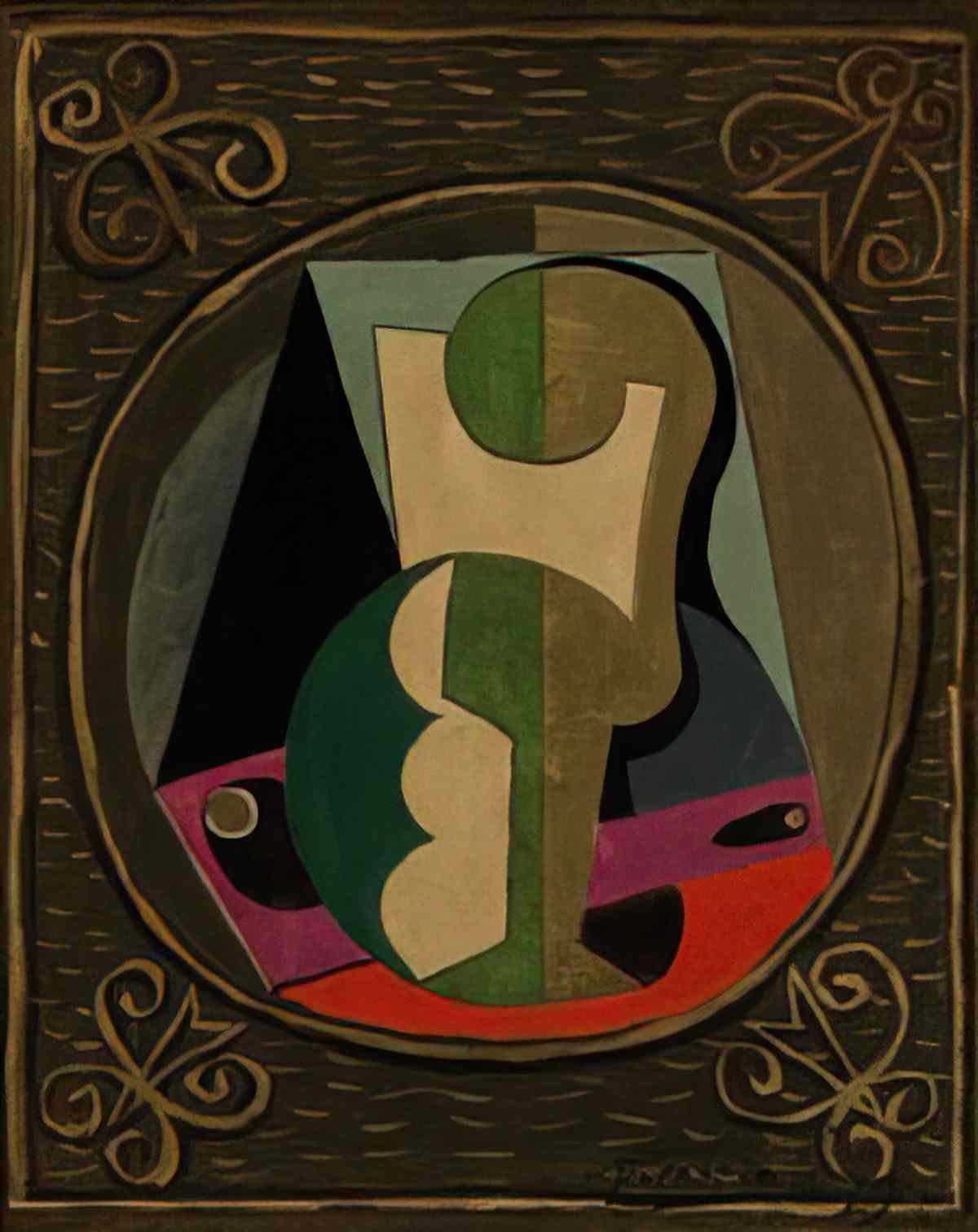 Pablo Picasso verre et pipe (2) Art A4 Photo Print
