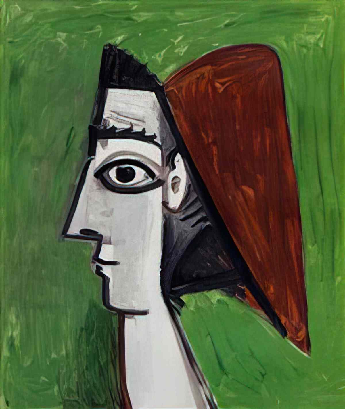 Pablo Picasso visage feminin, profil Art A4 Photo Print