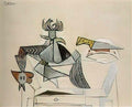 Pablo Picasso volaille et couteau sur une table Art A4 Photo Print