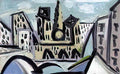 Pablo Picasso vue de notre dame de paris (1) Art A4 Photo Print