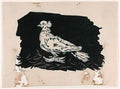 Pablo Picasso weiße taube auf schwarzem grund Art A4 Photo Print