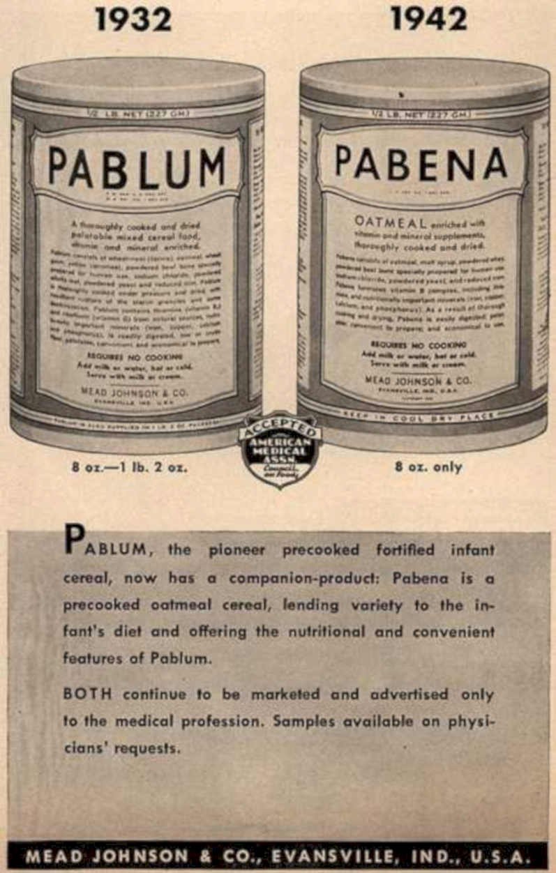 Pablum Pabena Cans Vintage Retro Advert Ads A4 Photo Print