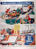 Pabst Sloop Luck 1 Vintage Retro Advert Ads A4 Photo Print