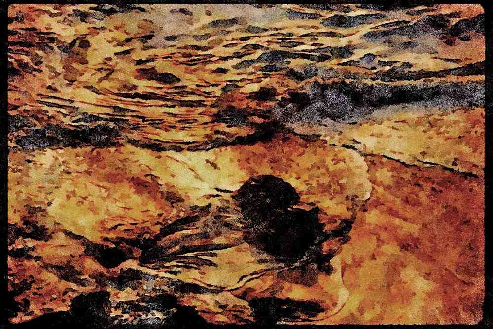 Pacific Coastlines 117038 Incoming Tide, Tennessee Cove, CA A4 Limited Edition Watercolour Print