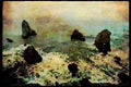 Pacific Coastlines 117054 Rocks Below Dark Gulch, Sinkyone Wilderness Park, CA A4 Limited Edition Watercolour Print