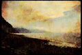 Pacific Coastlines 117064 Black Sand Beach, Cliffs, King Range, CA A4 Limited Edition Watercolour Print