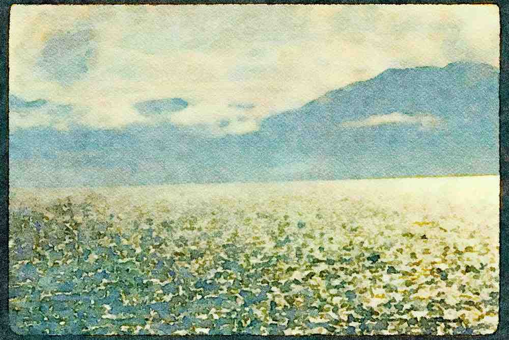 Pacific Coastlines 117080 Frederick Sound, Southeast Alaska A4 Limited Edition Watercolour Print