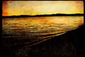 Pacific Coastlines 117082 Pre dawn, Pyramid Lake, Nevada A4 Limited Edition Watercolour Print
