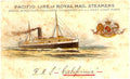 Pacific Line Ship Vintage Retro Advert Poster A4 Photo Print