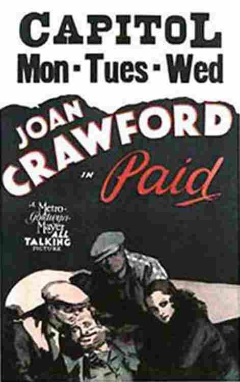 Paid 01  film star poster A4 Photo Print