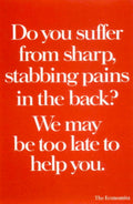 Pain Management Economist 1990s Vintage Retro Advert