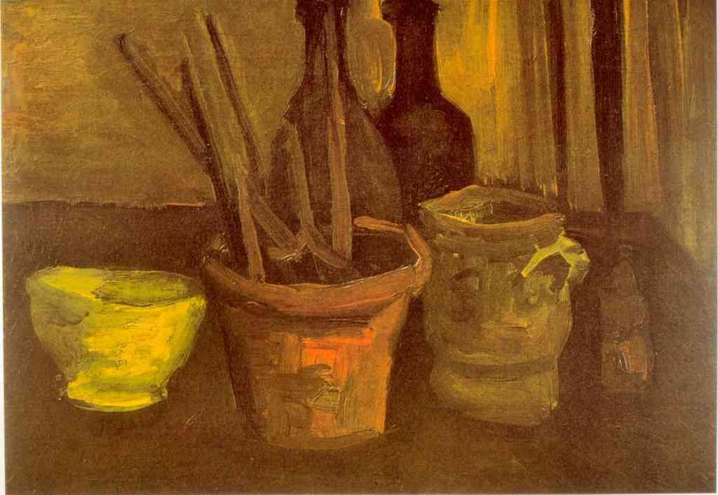 Paintbrushes Van Gogh A4 Photo Print