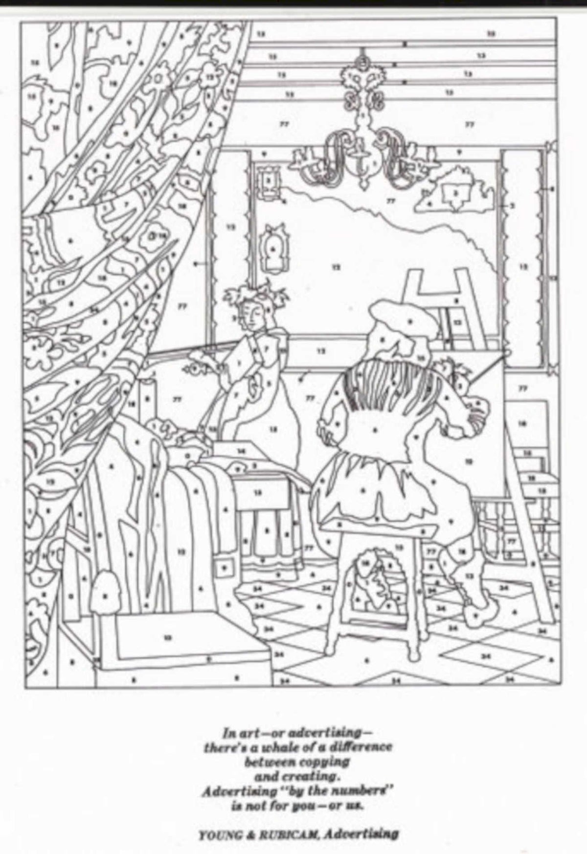 Painter Room Drawing 1960s Vintage Retro Advert