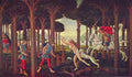 Paintings on Boccaccio's Decameron First episode by Botticelli A4 Photo Print