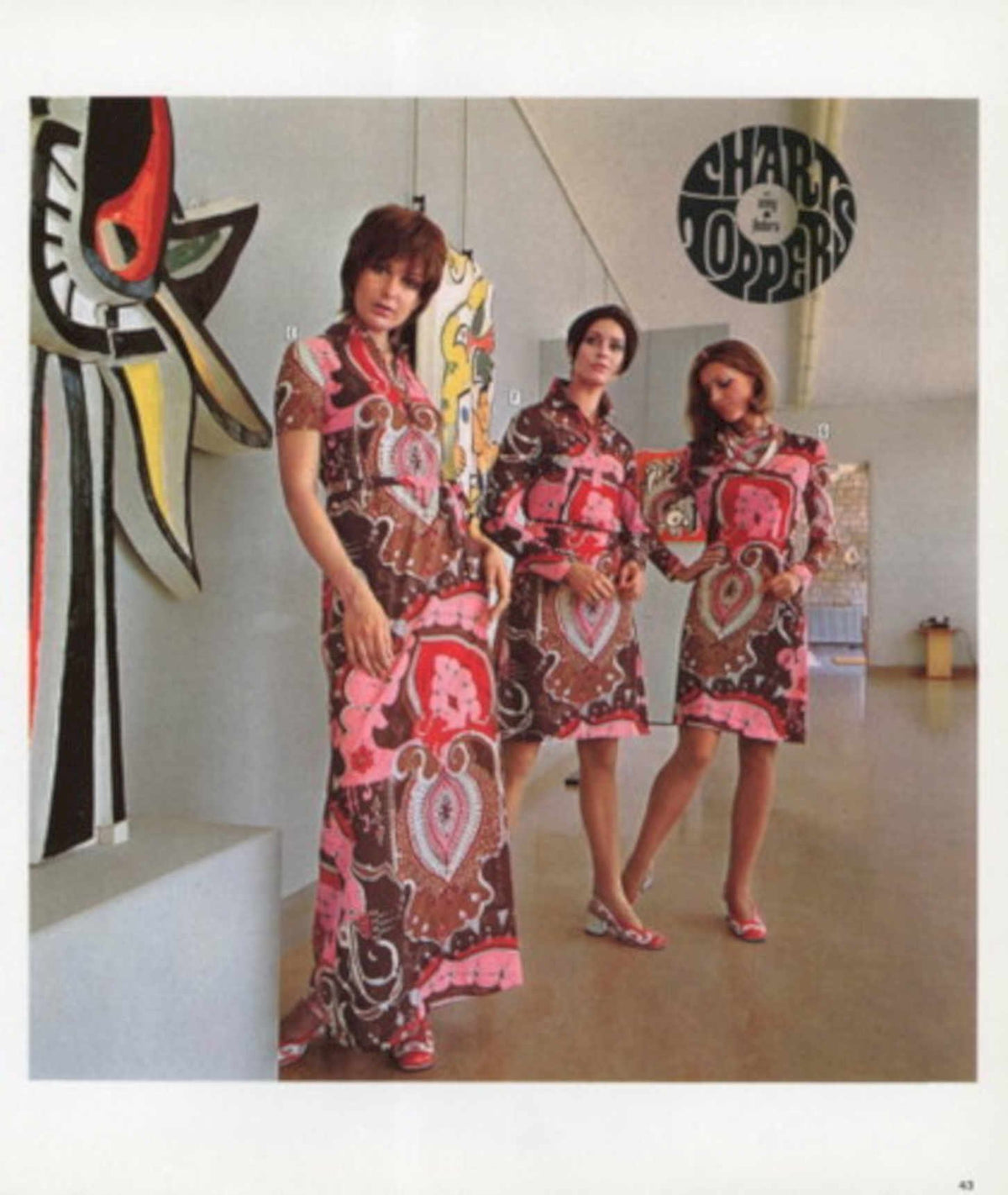 Paisley Sculpture Dresses 1970s Vintage Retro Advert