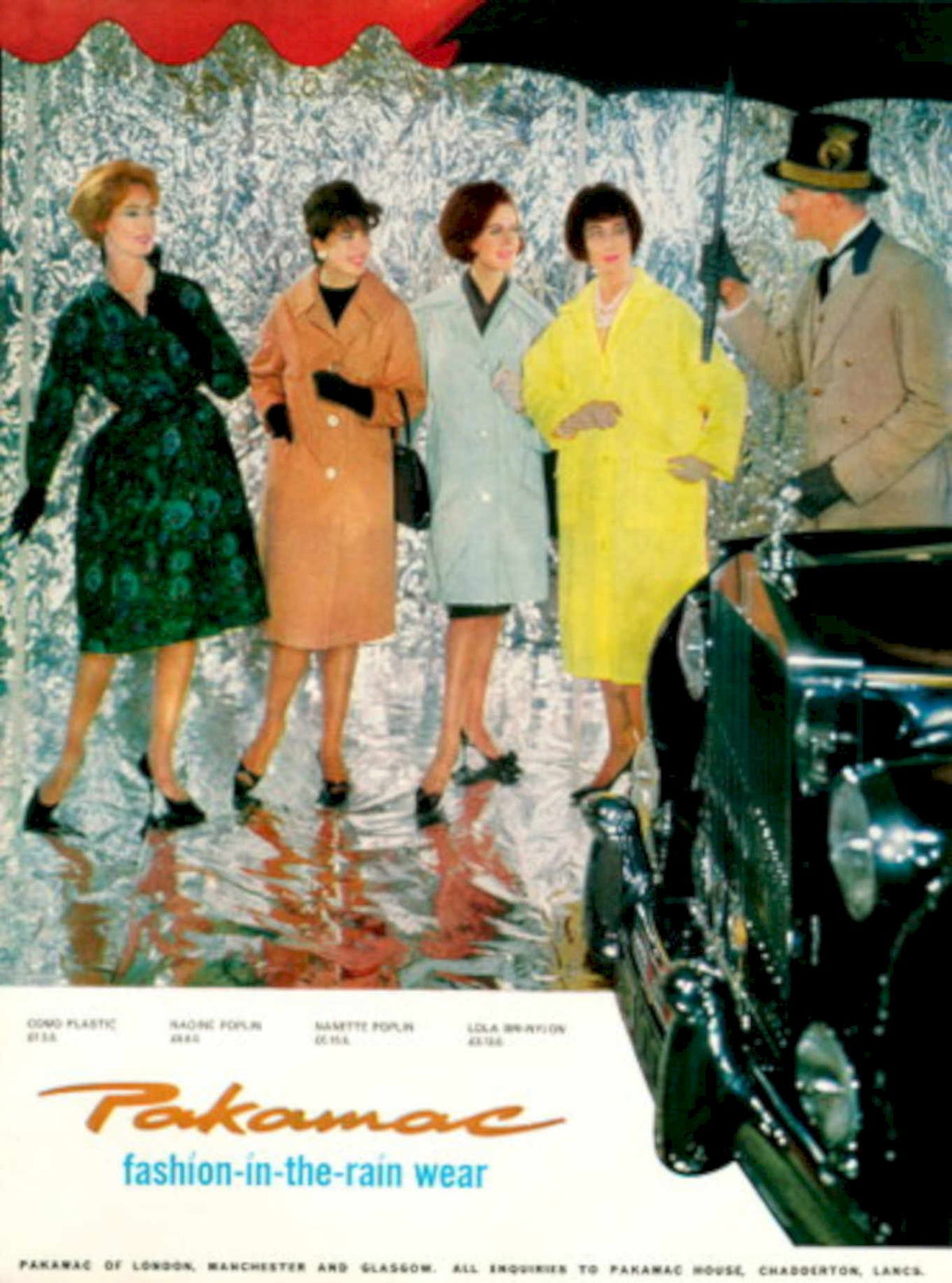 Pakamac Rain Coats 1960s Vintage Retro Advert