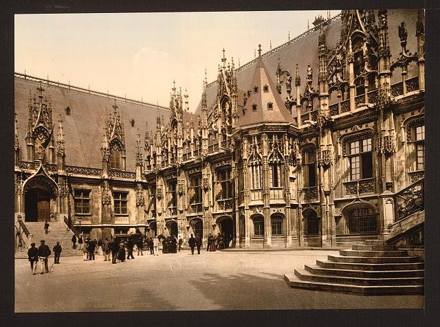 Palais de Justice Rouen Vintage A4 Photo Print