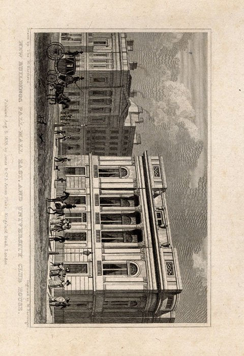 Pall Mall London England University Club House Shepherd 1827 A4 Photo Print