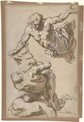 Palma il Giovane studies for four figures recto composition sketches t Art A4 Photo Print