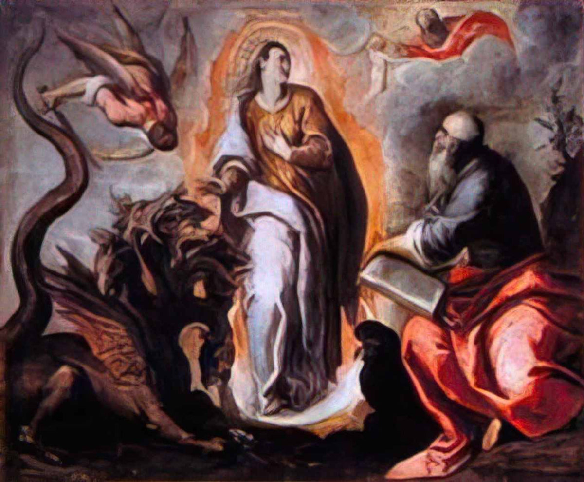 Palma il Giovane woman of the apocalypse by palma the younger Art A4 Photo Print