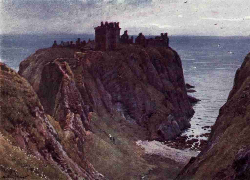 Palmer Harold Sutton 1854 1933 British Castles 1911 Dunnottar Castle Kincardineshire A4 Photo Print