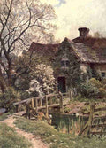 Palmer Harold Sutton 1854 1933 Surrey 1906 An ancient cottage near Ockley A4 Photo Print