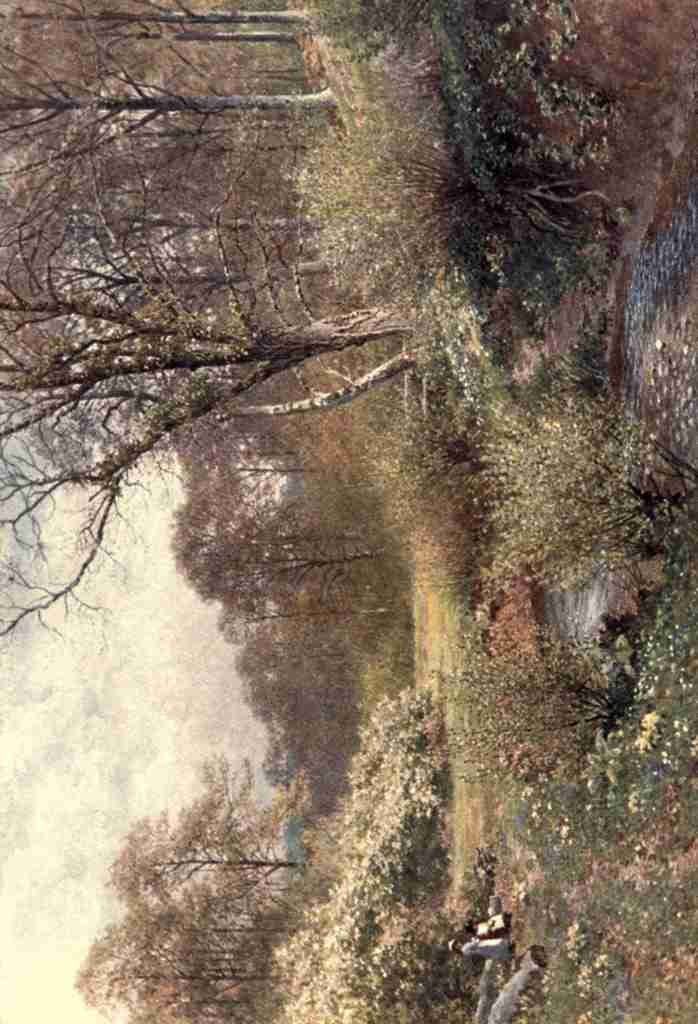 Palmer Harold Sutton 1854 1933 Surrey 1906 In Spring Woods Ockley Vintage A4 Photo Print
