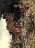 Palmer Harold Sutton 1854 1933 Surrey 1906 Old mill cottages Abinger Vintage A4 Photo Print
