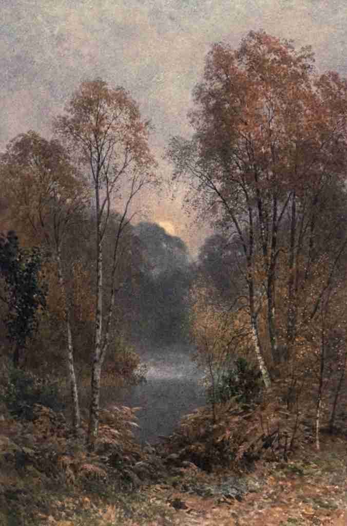 Palmer Harold Sutton 1854 1933 Surrey 1906 The Autumn Moon A4 Photo Print