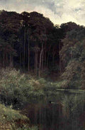Palmer Harold Sutton 1854 1933 Surrey 1906 Woodland depths Wotton A4 Photo Print