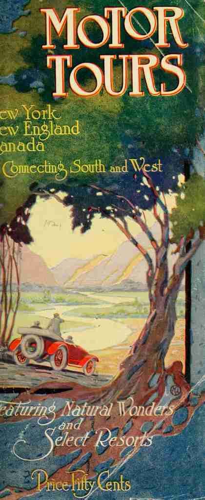 Pamphlet 1921 Motor Tours A4 Photo Print