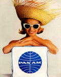 Pan Am Beach 1960s Vintage Retro Advert