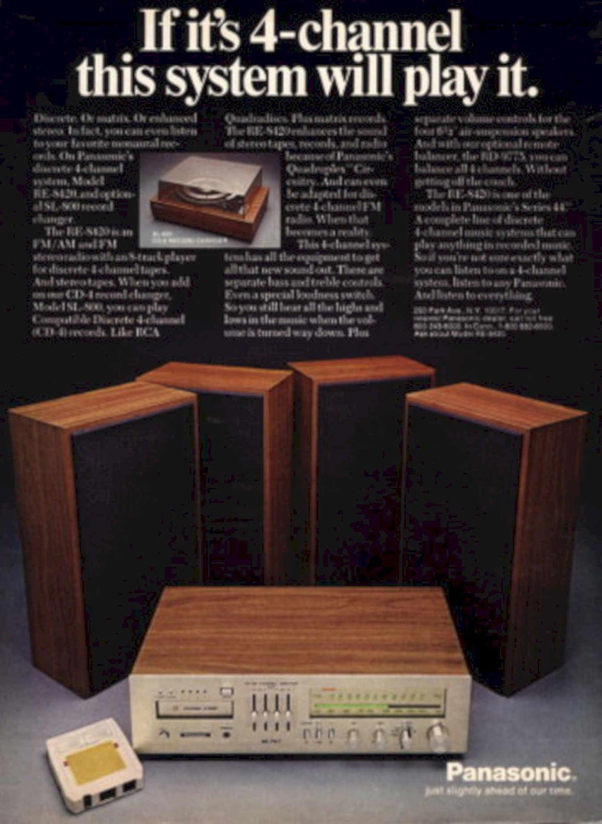 Panasonic Stereo System 1970s Vintage Retro Advert