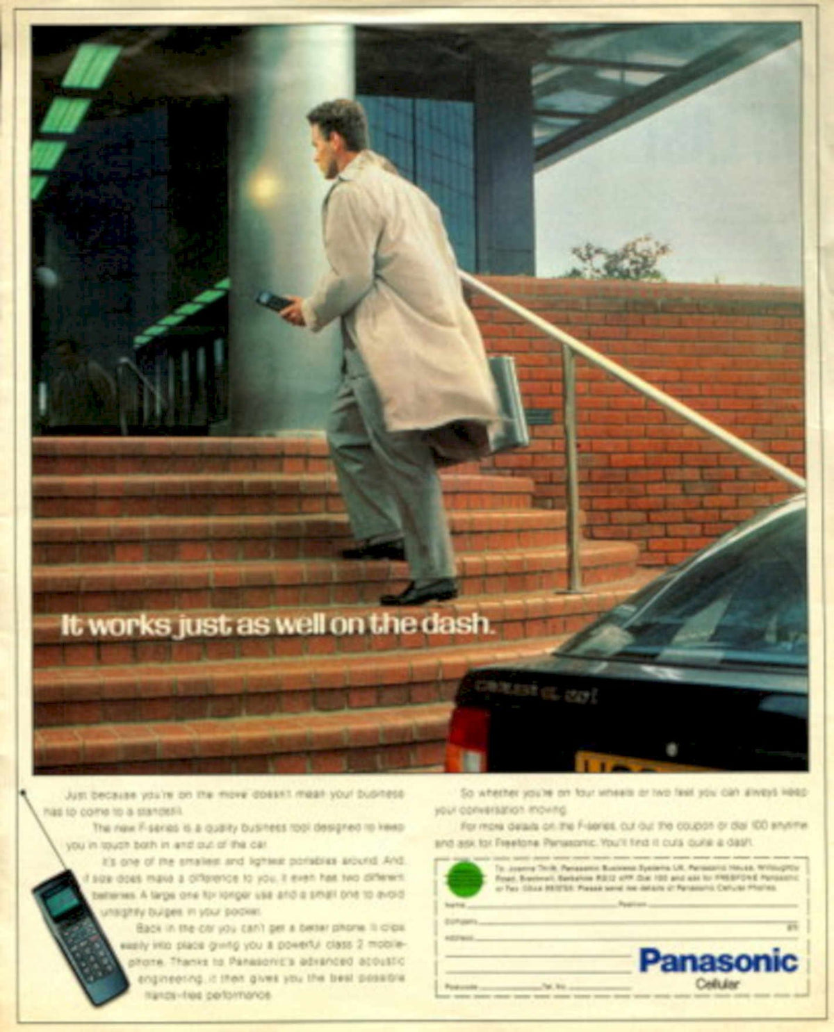 Panasonic Toughpad Brick 1990s Vintage Retro Advert