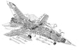 Panavia Tornado ADV 1 cutaway A4 Photo Print