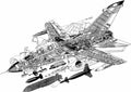 Panavia Tornado ADV cutaway A4 Photo Print