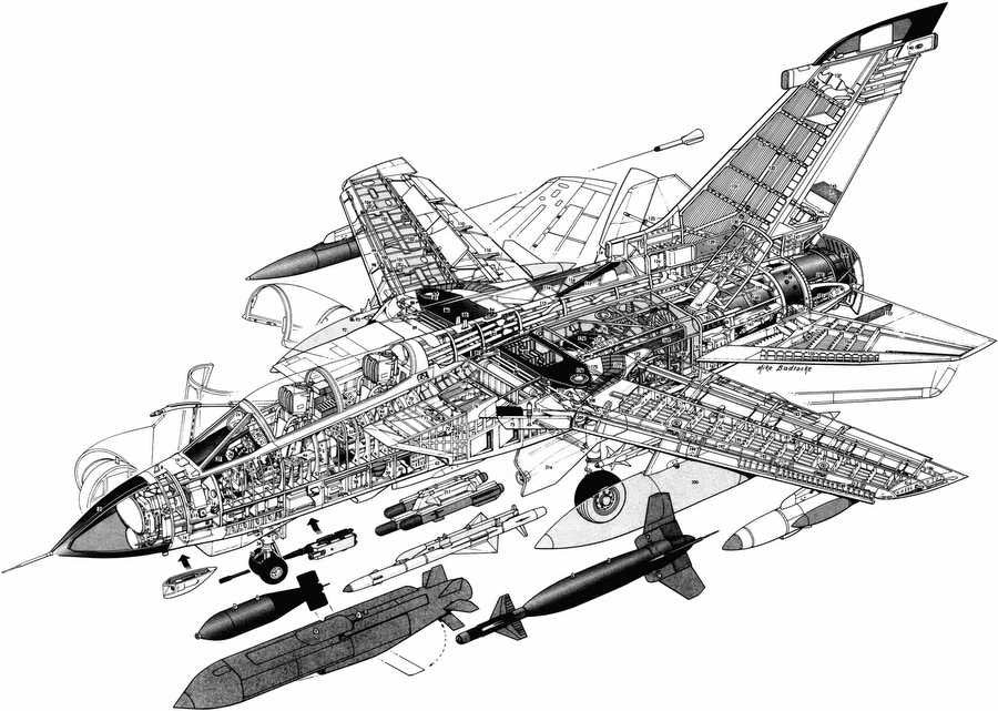 Panavia Tornado ADV cutaway A4 Photo Print
