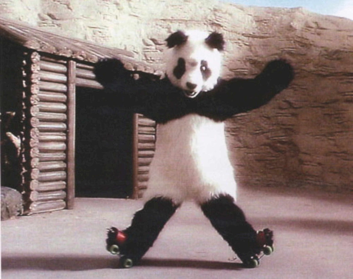 Panda Roller Skates 1980s Vintage Retro Advert