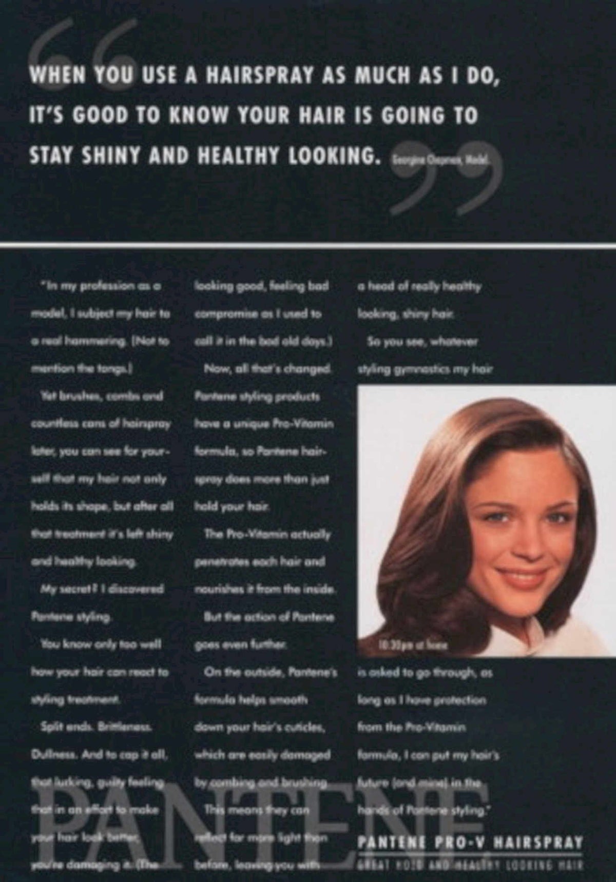 Pantene Pro V 2 1990s Vintage Retro Advert