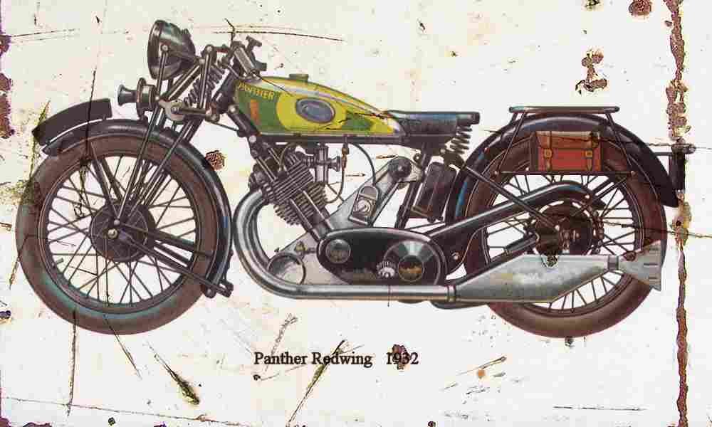 Panther Redwing 1932 Aged Vintage A4 Photo Print