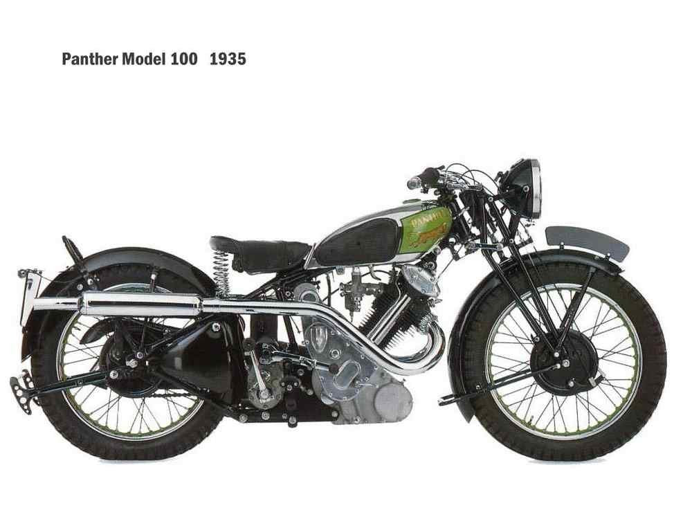 Panther model100 1935 motorbike A4 Photo Print