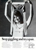 Pantyhose Woman Legs 1960s Vintage Retro Advert