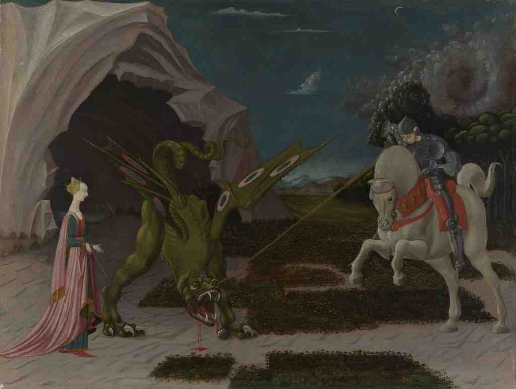 Paolo Uccello Saint George and the Dragon A4 Photo Print
