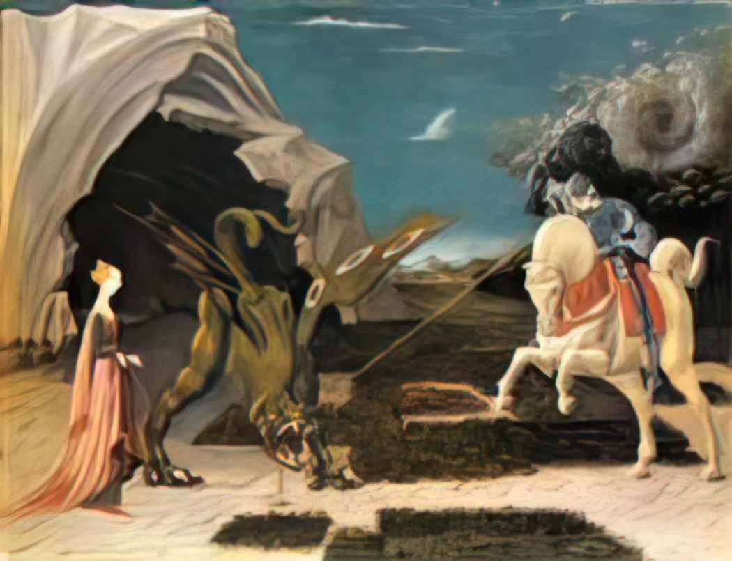 Paolo Uccello st george and the dragon Art A4 Photo Print