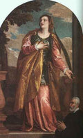 Paolo Veronese Veronese St Lucy And A Donor A4 Photo Print